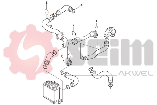 Seim Laadlucht-/turboslang 981958