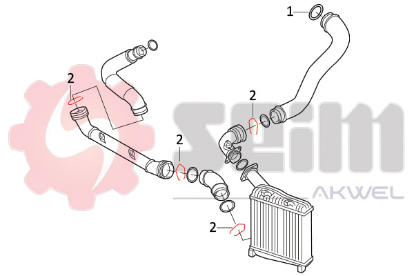 Seim Laadlucht-/turboslang 981960
