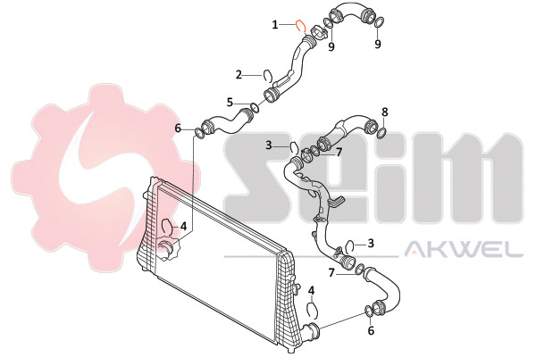 Seim Laadlucht-/turboslang 981960