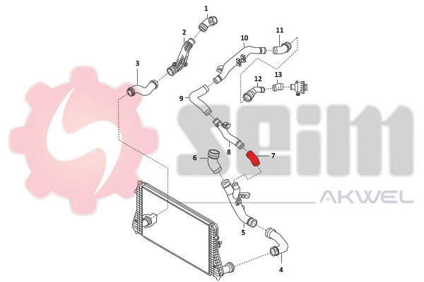 Seim Laadlucht-/turboslang 981962