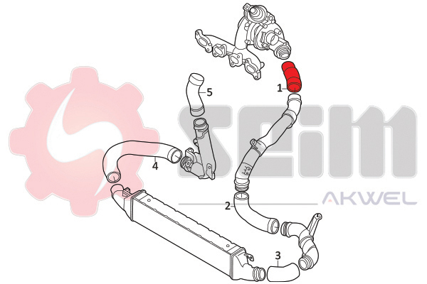 Seim Laadlucht-/turboslang 981963