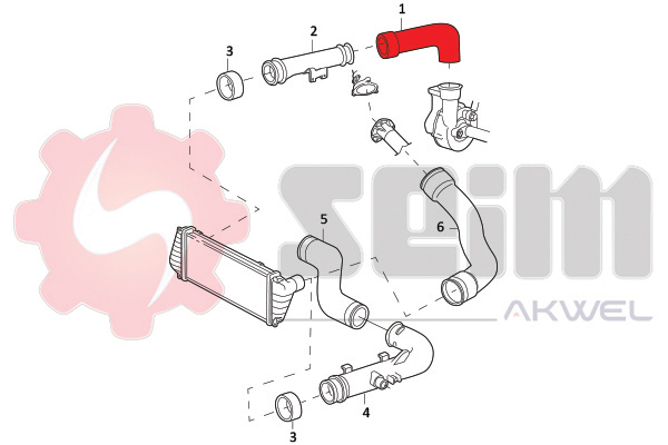 Seim Laadlucht-/turboslang 981965