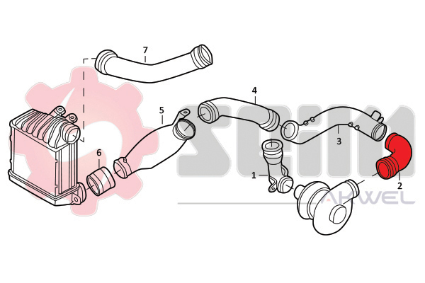 Seim Laadlucht-/turboslang 981966
