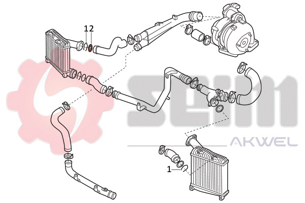 Seim Laadlucht-/turboslang 981967