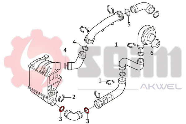Seim Laadlucht-/turboslang 981968