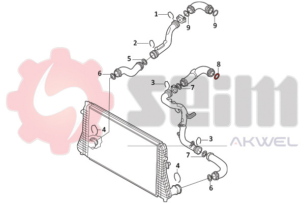 Seim Laadlucht-/turboslang 981969