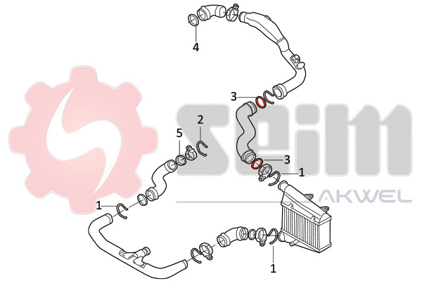 Seim Laadlucht-/turboslang 981969