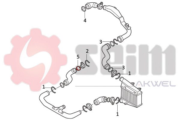 Seim Laadlucht-/turboslang 981970