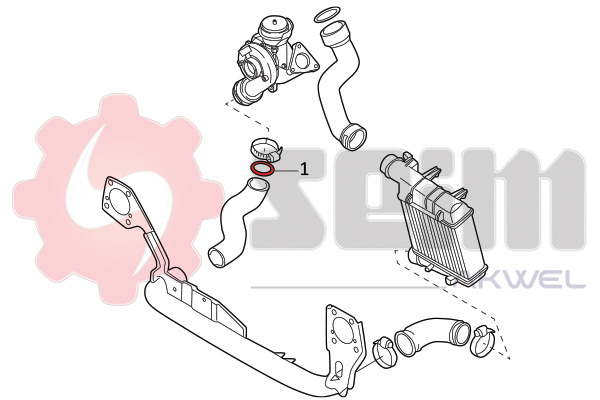 Seim Laadlucht-/turboslang 981970