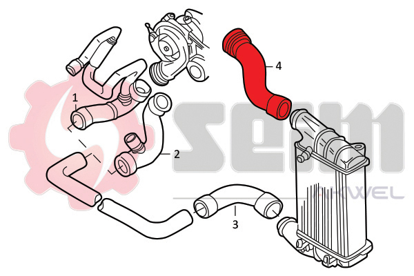 Seim Laadlucht-/turboslang 981972
