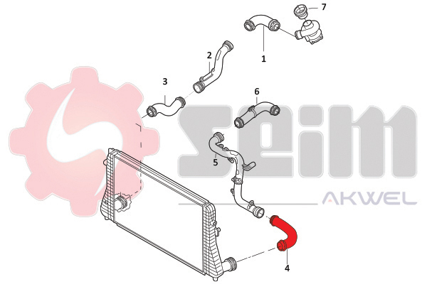 Seim Laadlucht-/turboslang 981974