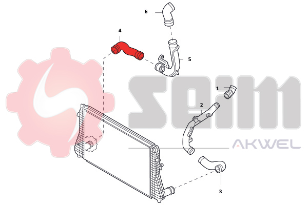 Seim Laadlucht-/turboslang 981984