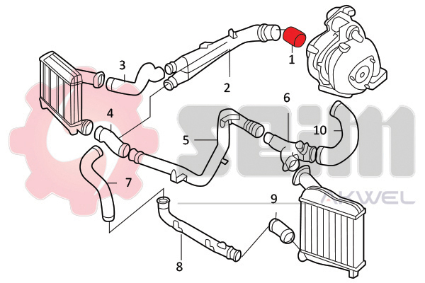 Seim Laadlucht-/turboslang 981985