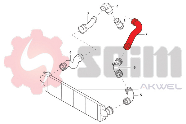 Seim Laadlucht-/turboslang 981989