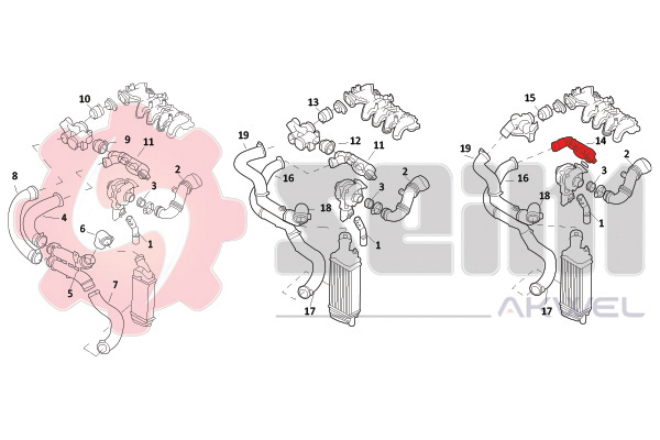 Seim Laadlucht-/turboslang 982007