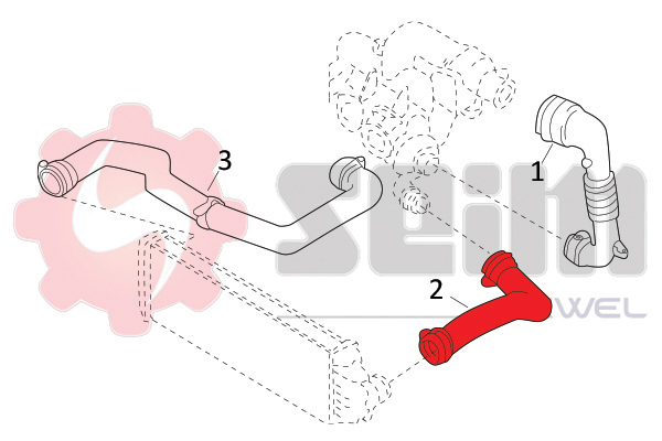 Seim Laadlucht-/turboslang 982008