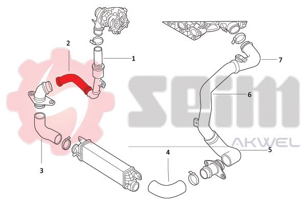 Seim Laadlucht-/turboslang 982017