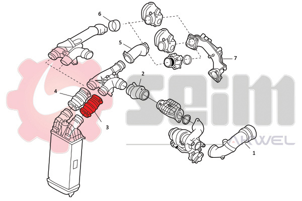 Seim Laadlucht-/turboslang 982033