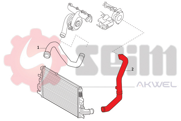 Seim Laadlucht-/turboslang 982038