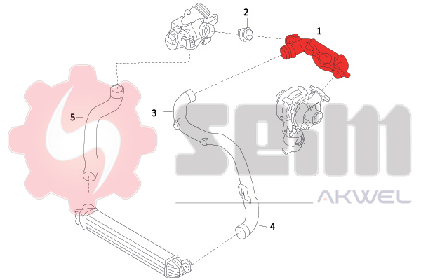 Seim Laadlucht-/turboslang 982039