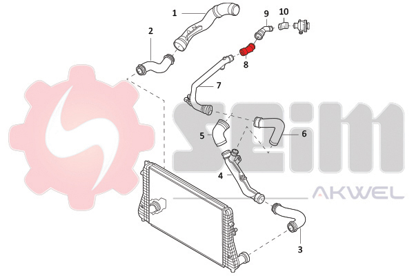 Seim Laadlucht-/turboslang 982041