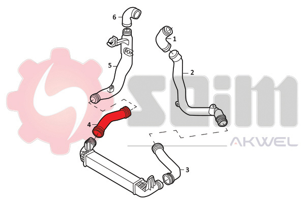 Seim Laadlucht-/turboslang 982043