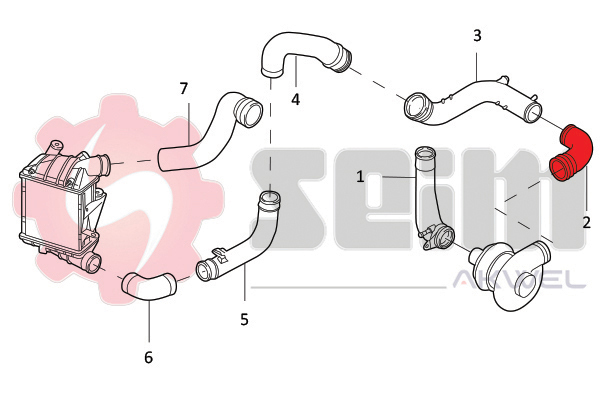 Seim Laadlucht-/turboslang 982045