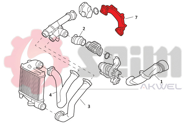 Seim Laadlucht-/turboslang 982065