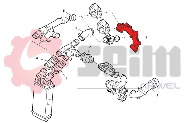 Seim Laadlucht-/turboslang 982065