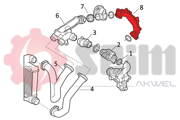 Seim Laadlucht-/turboslang 982065