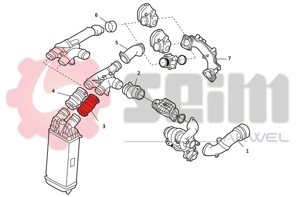 Seim Laadlucht-/turboslang 982066