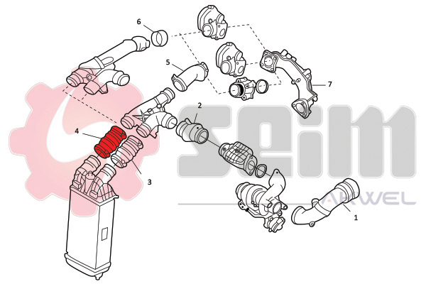Seim Laadlucht-/turboslang 982067