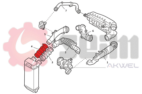Seim Laadlucht-/turboslang 982067