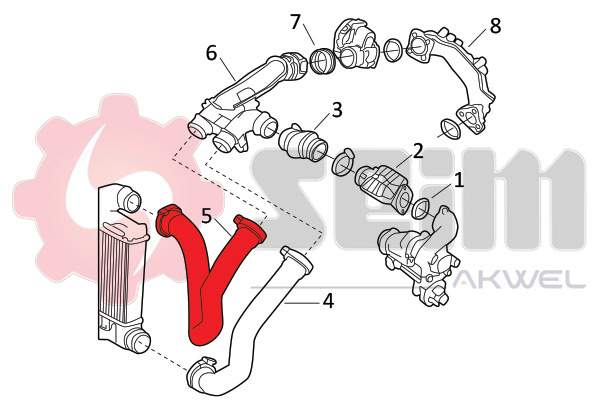 Seim Laadlucht-/turboslang 982068
