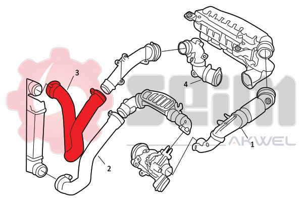 Seim Laadlucht-/turboslang 982068