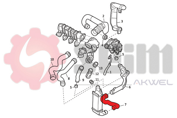 Seim Laadlucht-/turboslang 982070