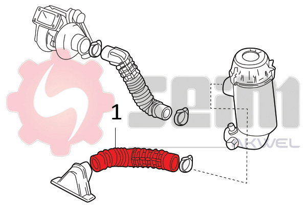 Seim Laadlucht-/turboslang 982074