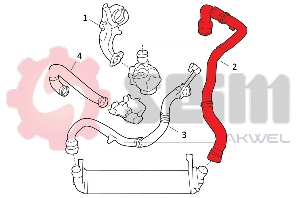 Seim Laadlucht-/turboslang 982083