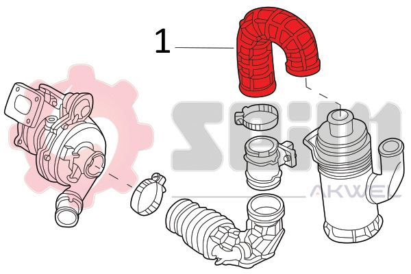 Seim Laadlucht-/turboslang 982086