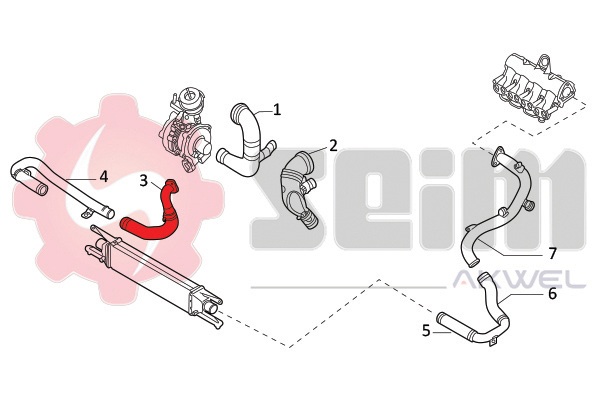 Seim Laadlucht-/turboslang 982089