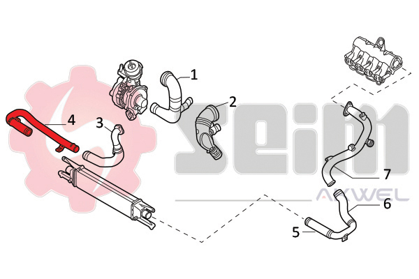 Laadlucht-/turboslang Seim 982090