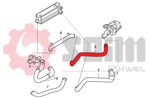 Seim Laadlucht-/turboslang 982104