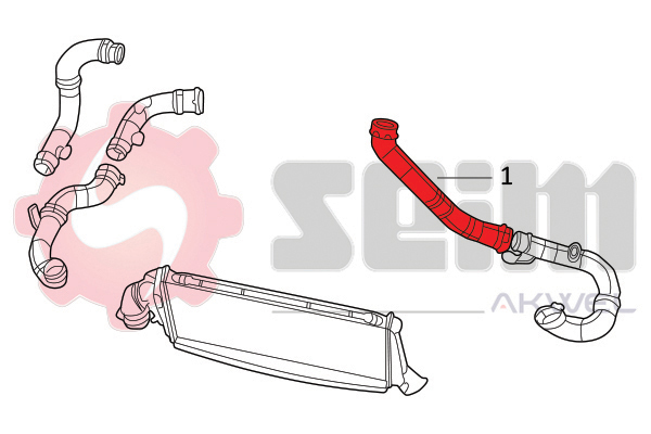 Seim Laadlucht-/turboslang 982106