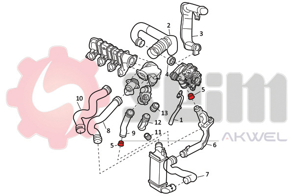 Seim Laadlucht-/turboslang 982122
