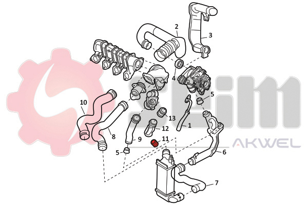 Seim Laadlucht-/turboslang 982122
