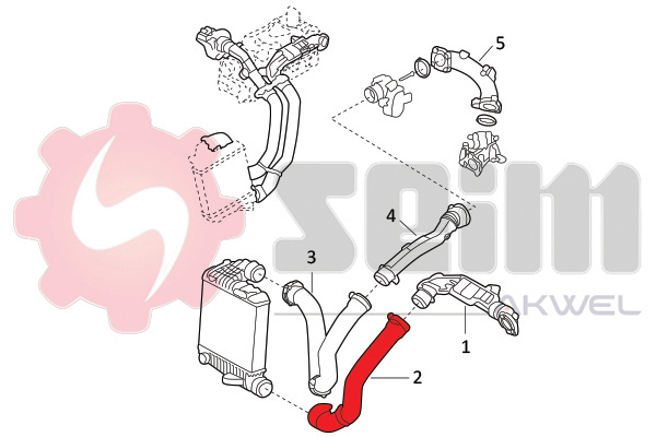 Seim Laadlucht-/turboslang 982123