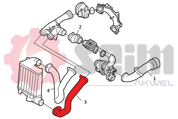 Seim Laadlucht-/turboslang 982123