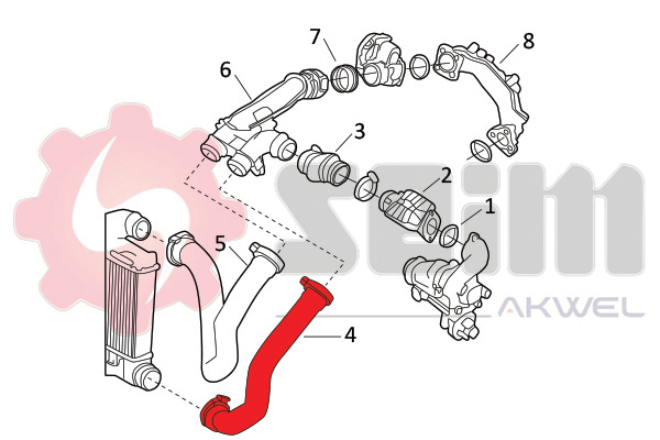 Seim Laadlucht-/turboslang 982123