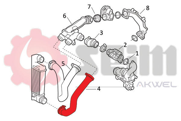 Seim Laadlucht-/turboslang 982123