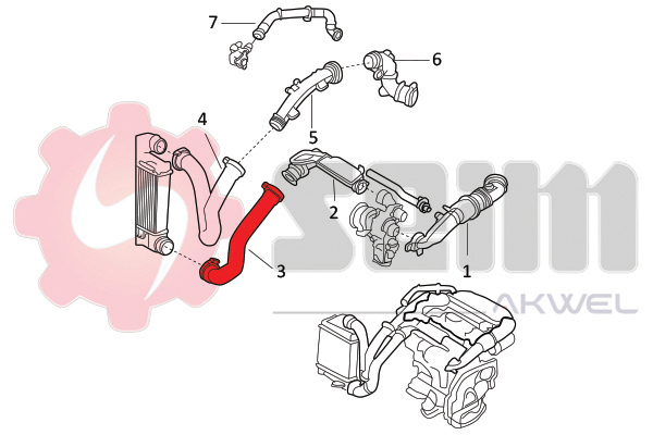Seim Laadlucht-/turboslang 982123